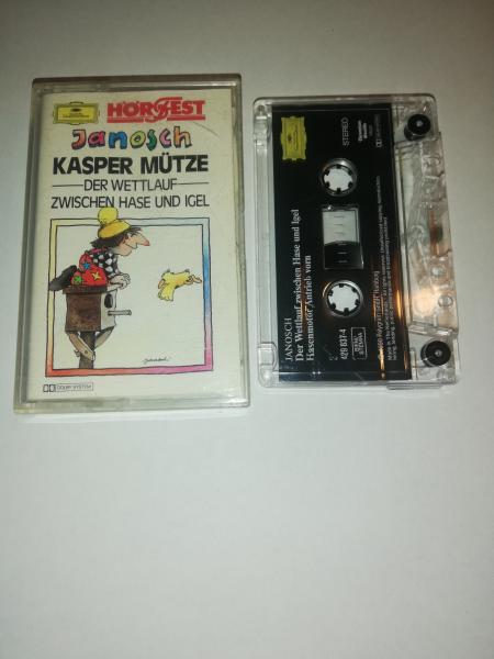 Kasper Mütze Der Wettlauf zwischen Hase und Igel Transparent Janosch 429837-4 Deutsche Grammophon (Innencover leicht eingerissen)